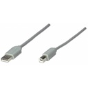 Cable USB Manhattan 341028 USB Tipo A Macho - USB Tipo B Macho 4.5 Metros