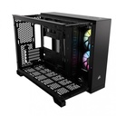 Gabinete Corsair iCUE LINK 2500X RGB con Ventana Micro-Tower Mini-ITX/Micro ATX USB 3.1 sin Fuente 2 Ventiladores RGB Instalados