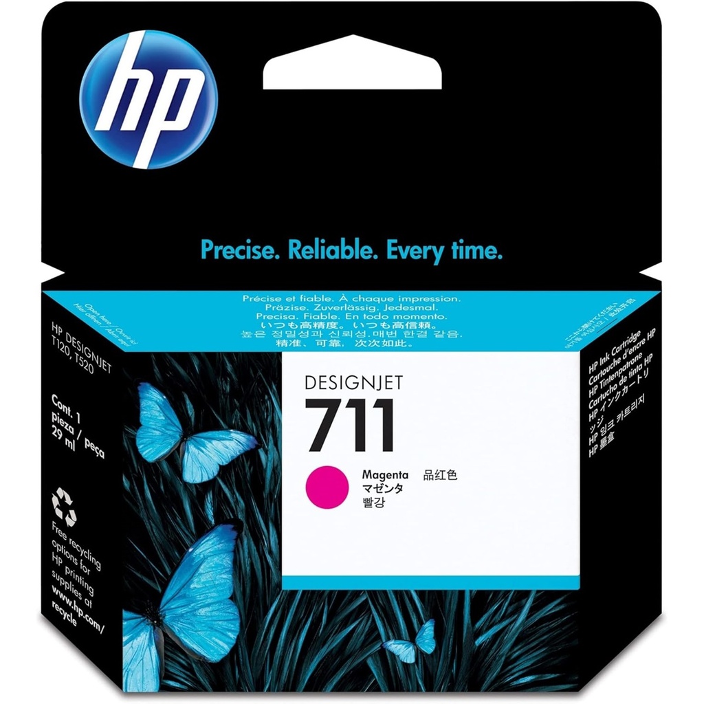 Cartucho De Tinta HP 711 Color Magenta Original 29ml 