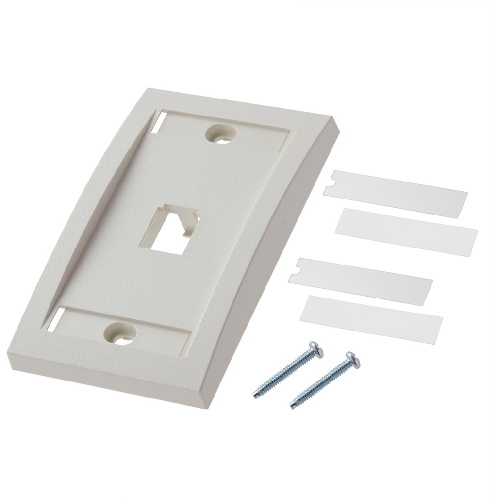 Placa Frontal Panduit Ejecutiva de 1 Puerto en Ventana Sencilla Blanco