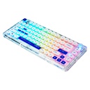 Teclado Mecanico Gamer Game Factor KBG800 RGB 60%  Switch Gray Inalámbrico Español
