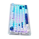Teclado Mecanico Gamer Game Factor KBG800 RGB 60%  Switch Gray Inalámbrico Español