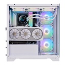 Gabinete xpg invaderxmt, mid-tower, c/ventana, rgb, ventiladores 5x120mm, color blanco