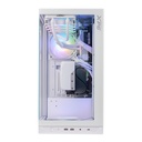 Gabinete xpg invaderxmt, mid-tower, c/ventana, rgb, ventiladores 5x120mm, color blanco
