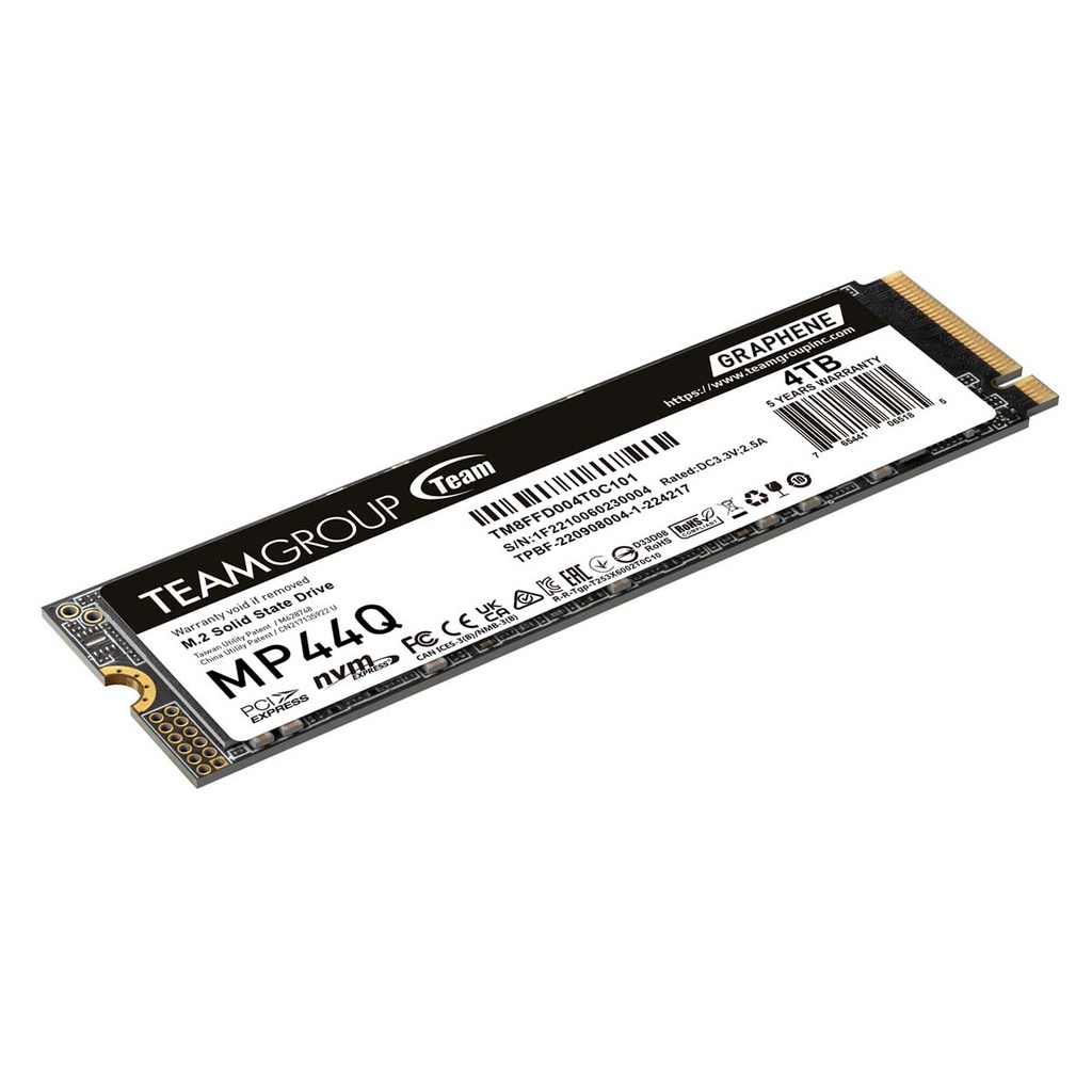 Unidad De Estado Solido SSD Team Group MP44Q NVMe 4TB PCI Express 4.0 M.2