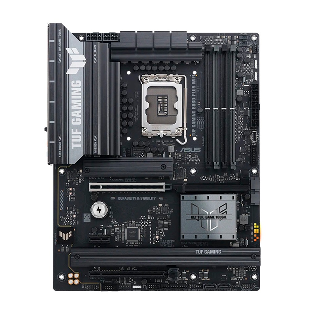 Tarjeta madre asus tuf gaming b860-plus wifi socket 1851 15a 4*ddr5 hdmi dp pcie-5.0 atx
