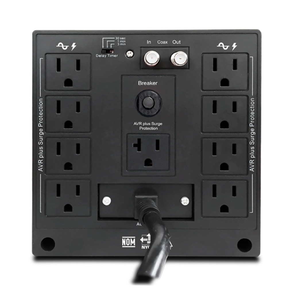 Regulador de Voltaje CDP R-AVR3008 3000/1500W 8 Contactos