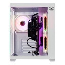 Gabinete Gamer Naceb NA-0636B Mini-Pecera m-ATX Ventana 3x Ventiladores ARGB