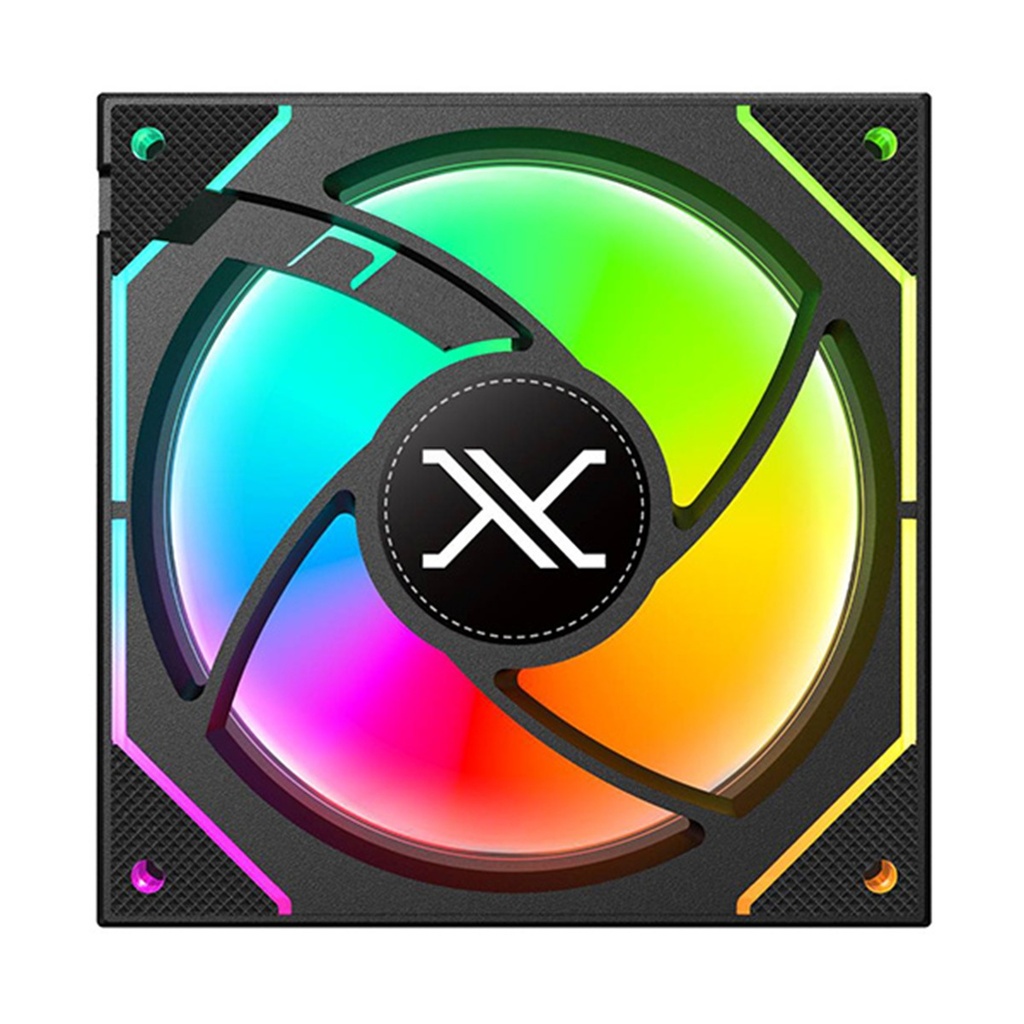 Kit Gamer 3 Ventiladores Xzeal XZ1115 ARGB 25dB 1200RPM 120mm