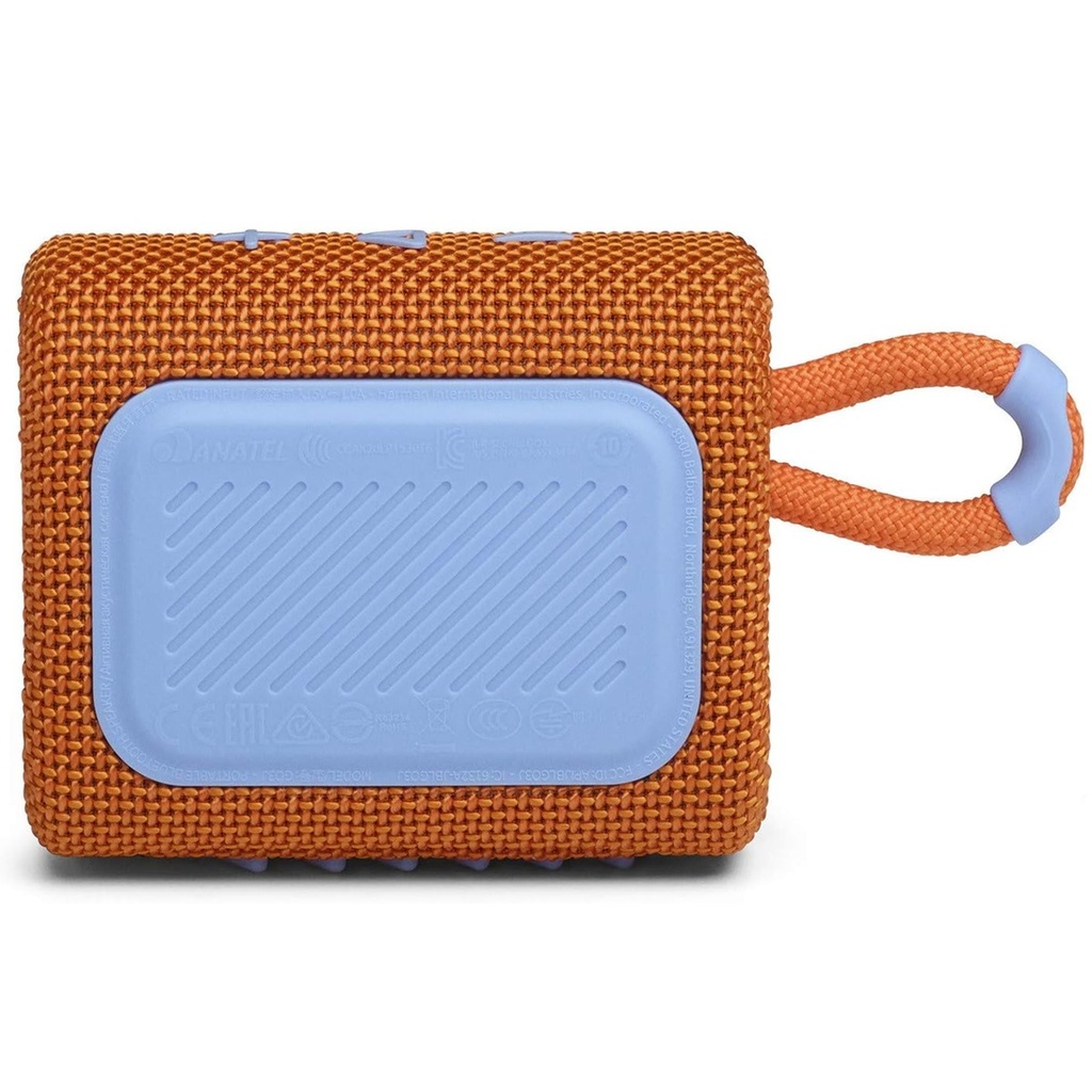Bocina Portátil JBL Go 3 Bluetooth Inalámbrico 4.2W RMS  Resistente al Agua