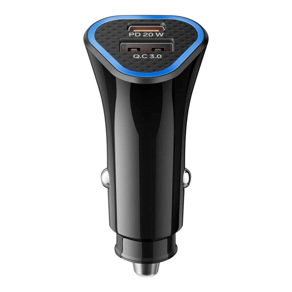 Cargador para Auto Steren ELI-875 1x USB C 1x USB A