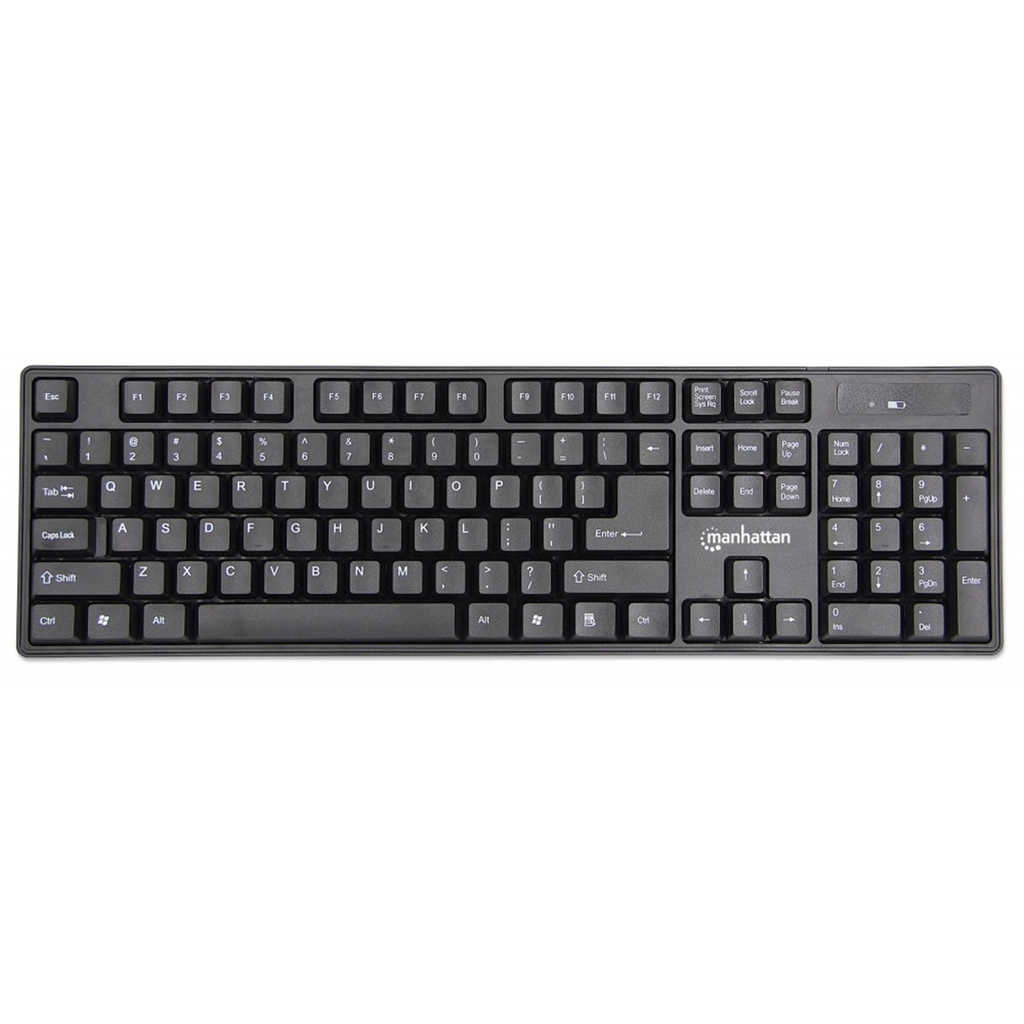 Kit de Teclado y Mouse Manhattan 178990 Inalámbrico USB