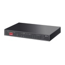 Switch TP-Link Gigabit Ethernet TL-SG1210PP 10Puertos 10/100/1000Mbps 20Gbit/s 4000 Entradas No Administrable