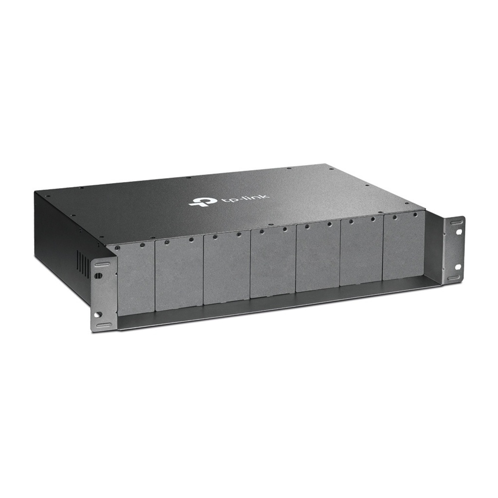 Gabinete Para Convertidores De Medios TP-Link MC1400 Para Montaje En Rack 2U 14 Bahías