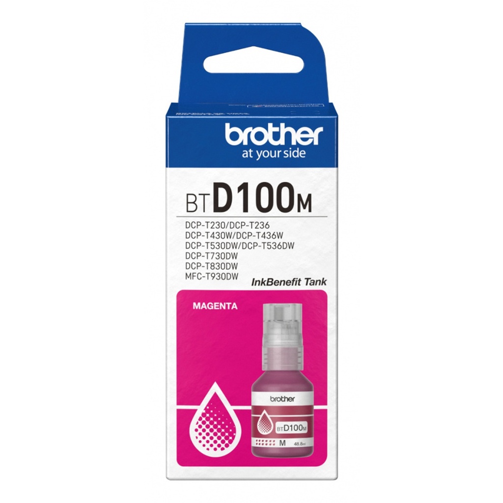 Tanque de Tinta Brother BTD100M Magenta Rinde 5000 Páginas