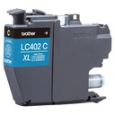 Cartucho De Alto Rendimiento Brother LC402XLCS Cian 1500 Páginas