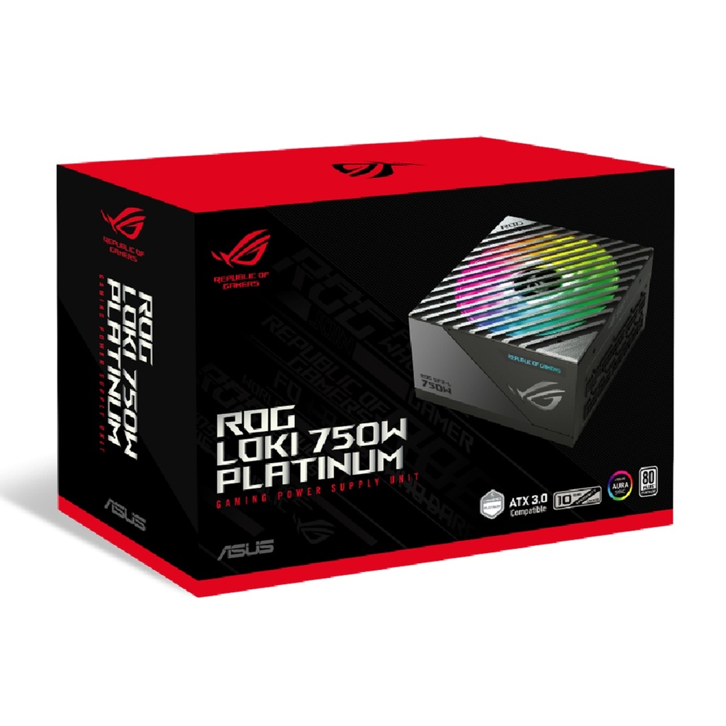 Fuente de Poder ASUS ROG LOKI SFX-L 750W Platinum 80 PLUS Platinum Modular 24-pin ATX 120mm 750W