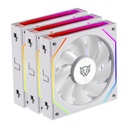 Kit 3 Ventiladores Balam Rush EOLOX LINK EXL95 Legend Series 120mm ARGB 800-1800 RPM 47.2 CFM