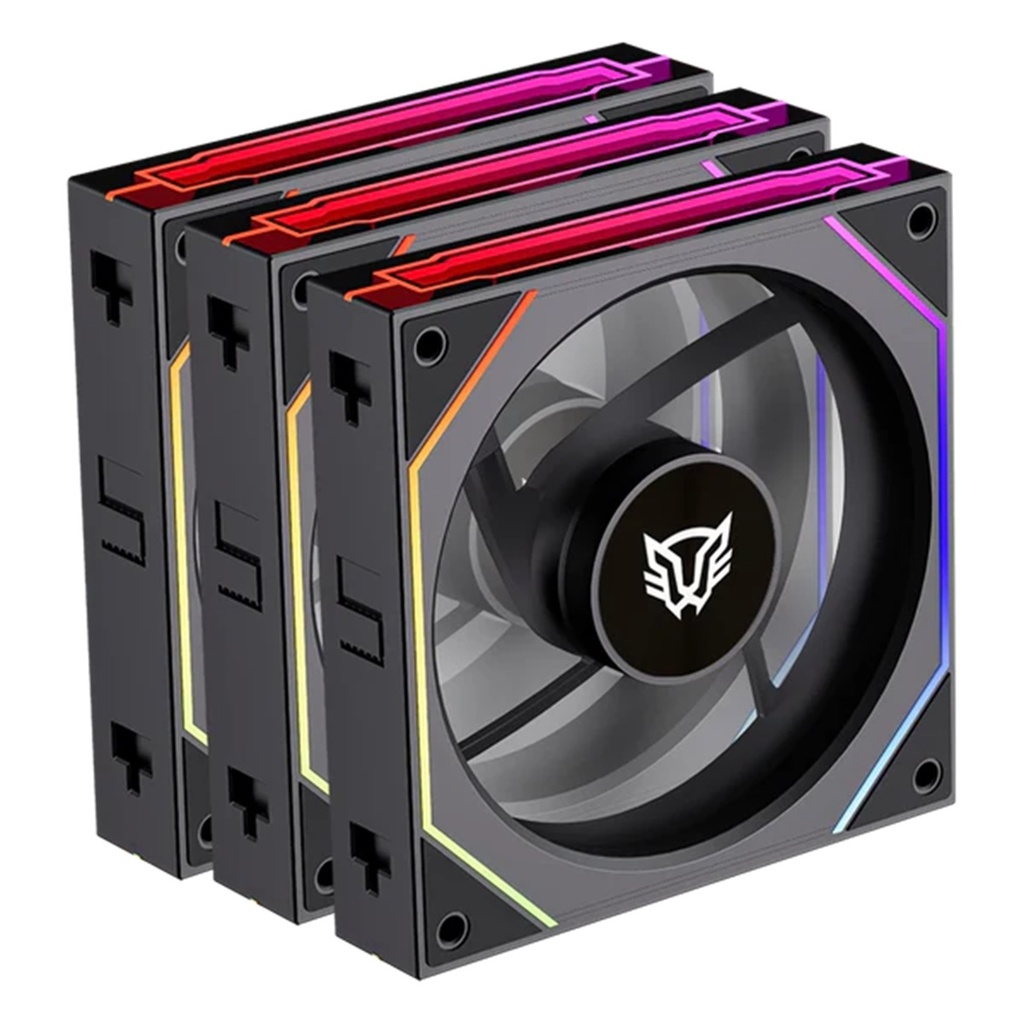 Kit 3 Ventiladores Balam Rush EOLOX LINK-R EXL95R Legend Series 120mm ARGB 800-1800 RPM 47.2 CFM
