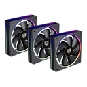 Kit 3 Ventiladores Balam Rush EOLOX BORA EXB85 Azender Series 120mm 600-1800 RPM ARGB 16 LED 4 Pin PWM