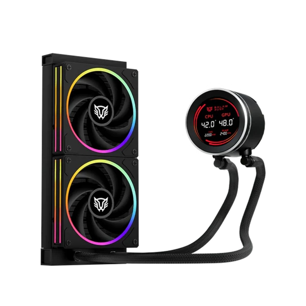 Enfriamiento Líquido Balam Rush Hydrox Expert HYX24 3x 240mm RGB Display Integrado Bomba 2400 RPM