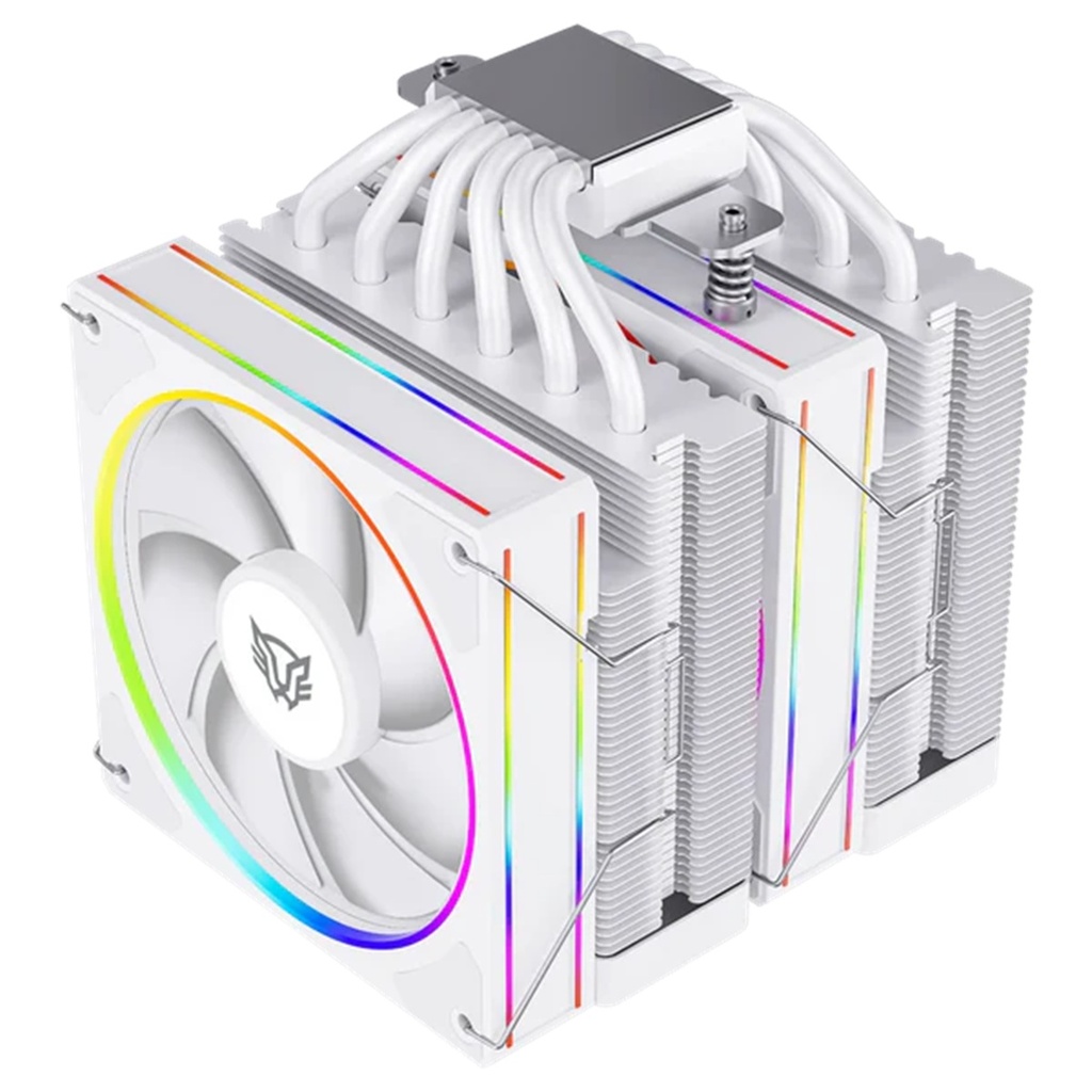 Enfriamiento de Aire Balam Rush Heliux Pro HEX75 Display Digital Doble Disipador ARGB TDP 270W