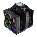 Ventiladore Balam Rush Heliux Pro HEX70 Doble Disipador  ARGB TDP 270W AMD e Intel Hidrodinámico 6 Pipas 2 Ventiladores Conector PWM y ARGB Ruido 37.1 dB