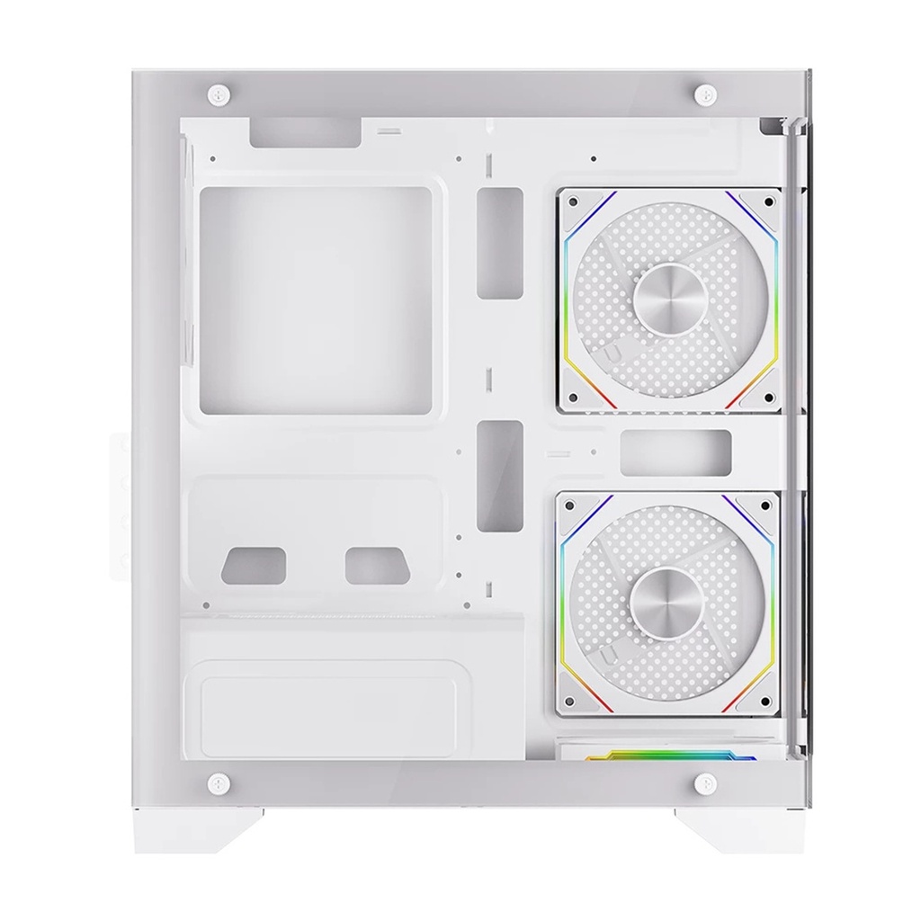 Gabinete Balam Rush Tank Perform 3600 Mini-Tower Micro-ATX/Mini-ITX USB 2.0/3.0 sin Fuente 4 Ventiladores Instalados