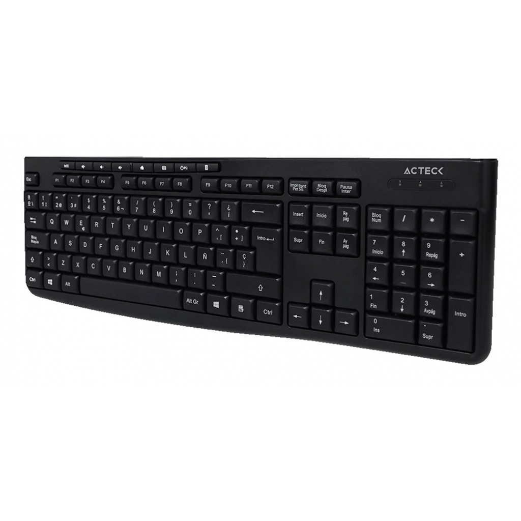 Kit de Teclado y Mouse Acteck Creator Prime MK225 Inalambrico USB Español