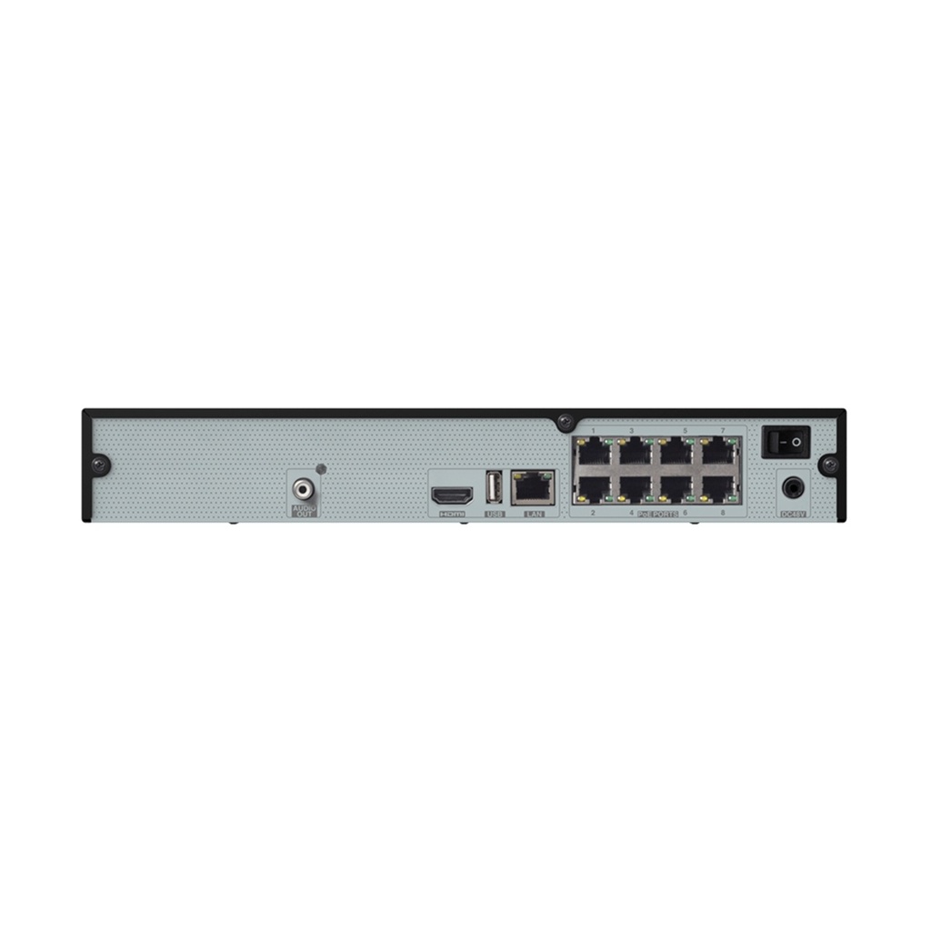 NVR de 8 Canales Provision-ISR NVR5-8200PX+(MM) Para 1 Disco Duro máx. 6TB 2x USB 2.0 8x RJ-45 