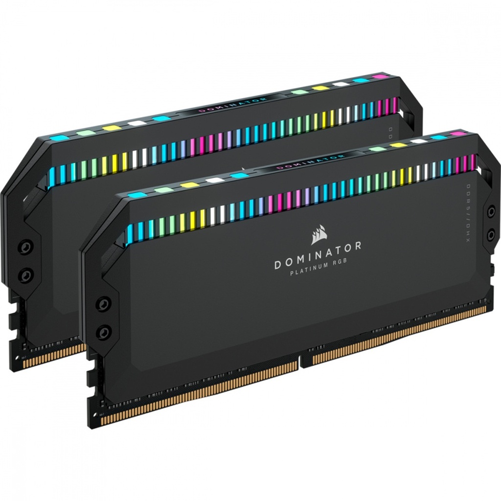 Kit Memoria RAM Corsair Dominator Platinum RGB DDR5, 5200MHz, 64GB 2x 32GB CL40 XMP 