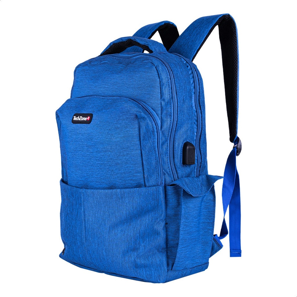 Mochila Para Laptop 15.6" TechZone TZ21LBP10 Courage de Nylon/Poliéster 