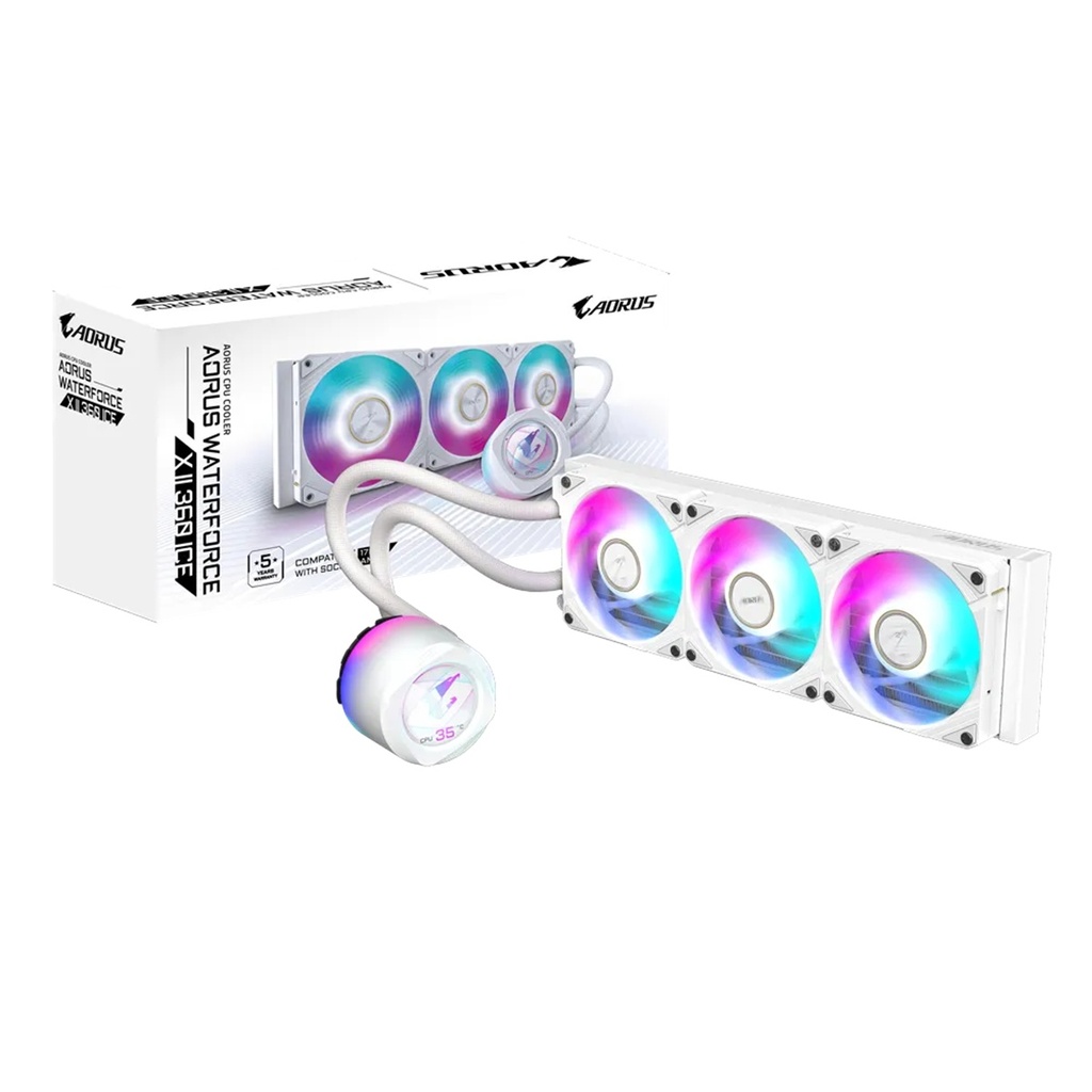 Enfriamiento Líquido Para CPU AORUS WATERFORCE X II 360 ICE 