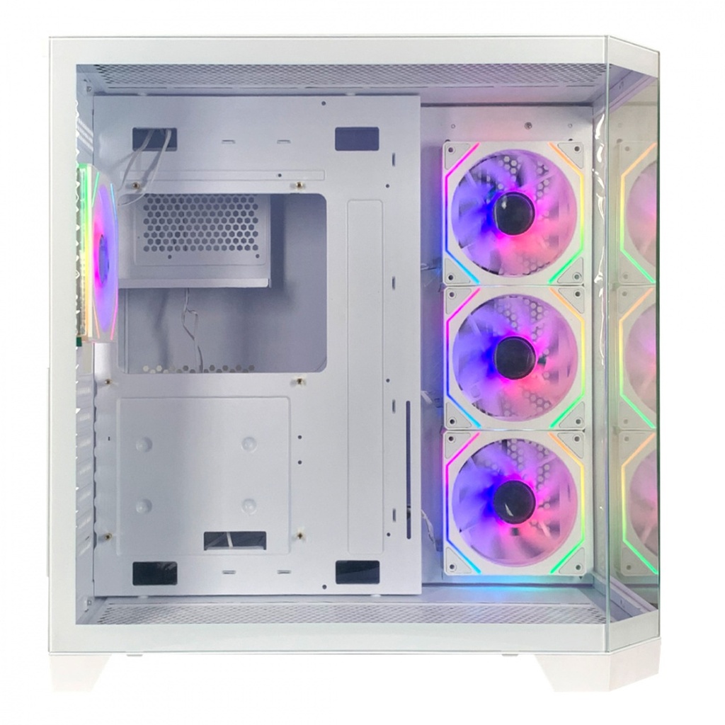 Gabinete Xzeal XZ150 Midi-Tower ATX/Micro-ATX USB 3.0 Sin Fuente 4 Ventiladores Instalados