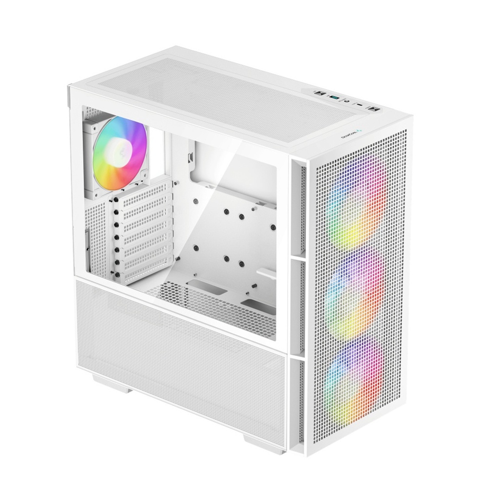 Gabinete DeepCool CH560 Midi-Tower ATX/EATX/Micro-ATX/Mini-ITX USB 3.0 Sin Fuente 4 Ventiladores Instalados