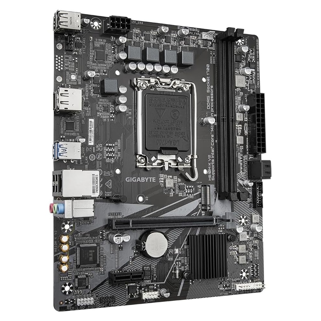 Tarjeta Madre Gigabyte H610M K V2 Micro-ATX LGA 1700 128 GB DDR5 HDMI DisplayPort Para Intel 