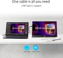 Monitor Portátil LED Asus 15.6 Full HD USB A USB C