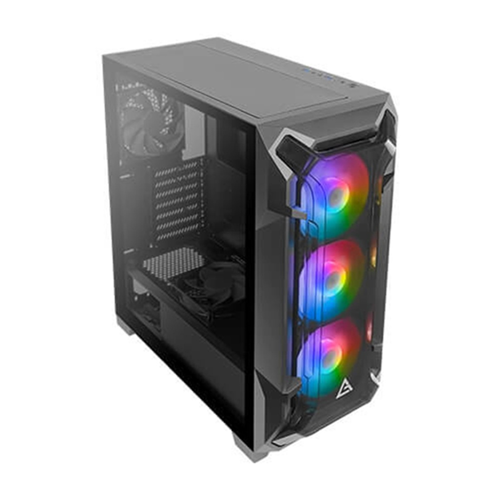 Gabinete Antec DF600 Flux con Ventana Midi-Tower ATX/Mini-ITX/Micro-ATX USB 3.0 Sin Fuente 5 Ventiladores Instalados