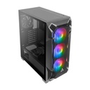 Gabinete Antec DF600 Flux con Ventana Midi-Tower ATX/Mini-ITX/Micro-ATX USB 3.0 Sin Fuente 5 Ventiladores Instalados