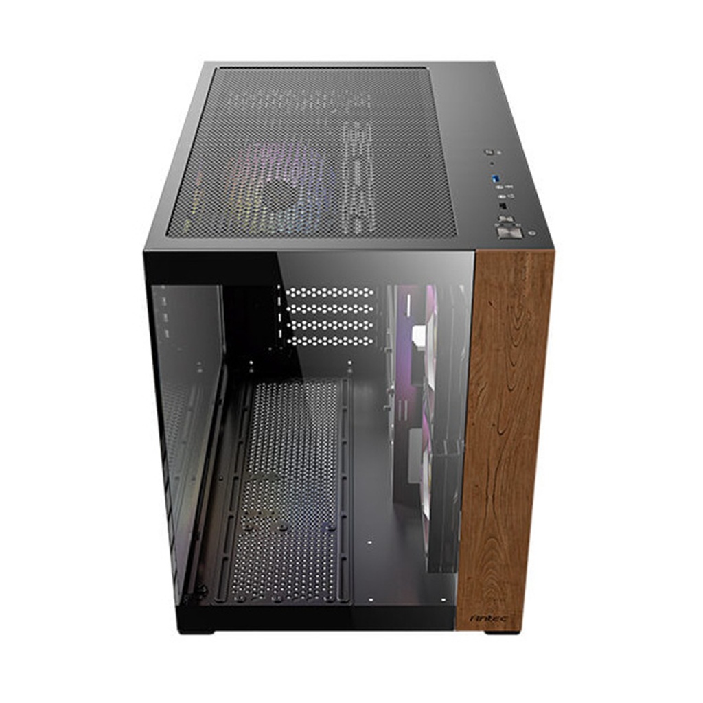 Gabinete Antec CX600M Wood Midi-Tower Micro-ATX/Mini-ITX USB 2.0/3.0 Sin Fuente 3 Ventiladores Instalados