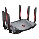 Router MSI Radix AXE6600 Wifi 6E Tri-Band Gaming Router 6GHz 6600MBPs 4 Core 1.8GHz 6 Antenas
