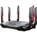 Router MSI Radix AXE6600 Wifi 6E Tri-Band Gaming Router 6GHz 6600MBPs 4 Core 1.8GHz 6 Antenas