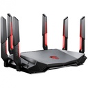 Router MSI Radix AXE6600 Wifi 6E Tri-Band Gaming Router 6GHz 6600MBPs 4 Core 1.8GHz 6 Antenas