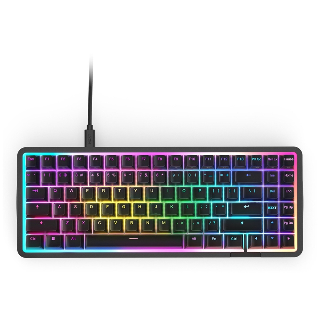 Teclado Mecanico Gamer NZXT Function Elite Mini TKL RGB 75%  Óptico Alámbrico USB Inglés