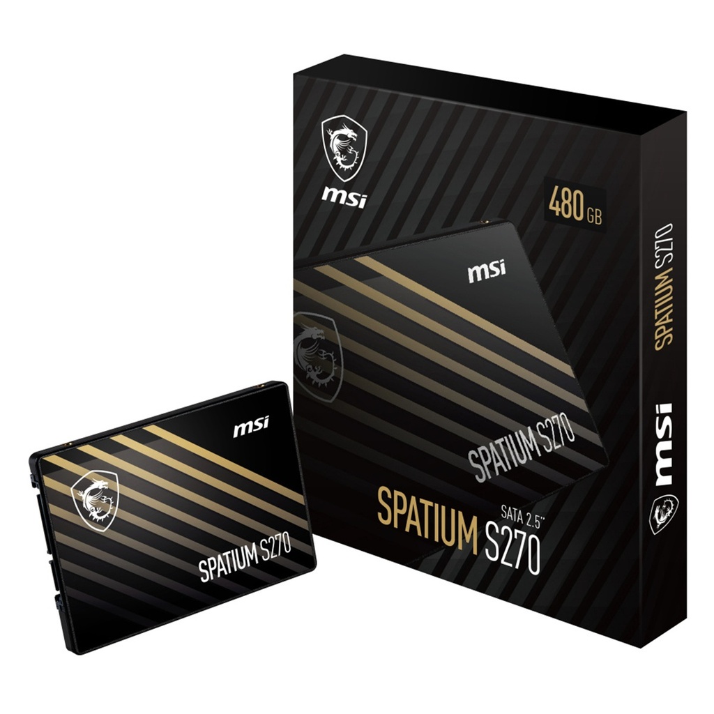 Unidad De Estado Solido SSD MSI Spatium S270 480GB 480GB 2.5" 450MB/s Escritura SATA III