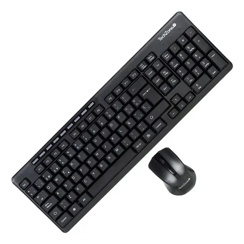 Kit de Teclado y Mouse Techzone TZ16COMB01-INA RF Inalámbrico Español