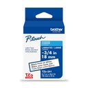 Cinta Laminada Brother Estandar Texto Negro Sobre Cinta Blanca 18mmx8m 
