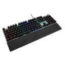 Teclado Gamer Vortred Resistance RGB Teclado Mecánico Alámbrico Negro/Blanco Español