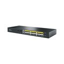 Switch Netis Gigabit Ethernet P124GH 24 Puertos PoE 10/100/1000Mbps + 2 Puerto Uplink + 2 Puertos SFP 320W 12.8 Gbit/s 16000 Entradas No Administrable 