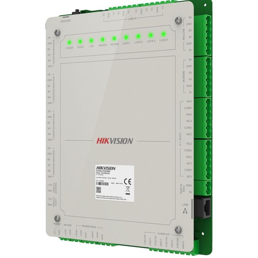 Lector de Tarjetas de Proximidad Hikvision DS-K2624X RS-485 100.000 Usuarios Para Interior